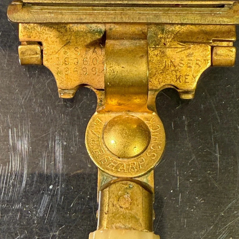 Vintage Eversharp Schick Injector Razor Type G Gold Tone Butterscotch Bakelite